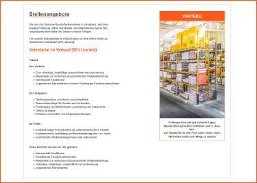 Sekretariat im Verkauf (50%) (m/w/d)